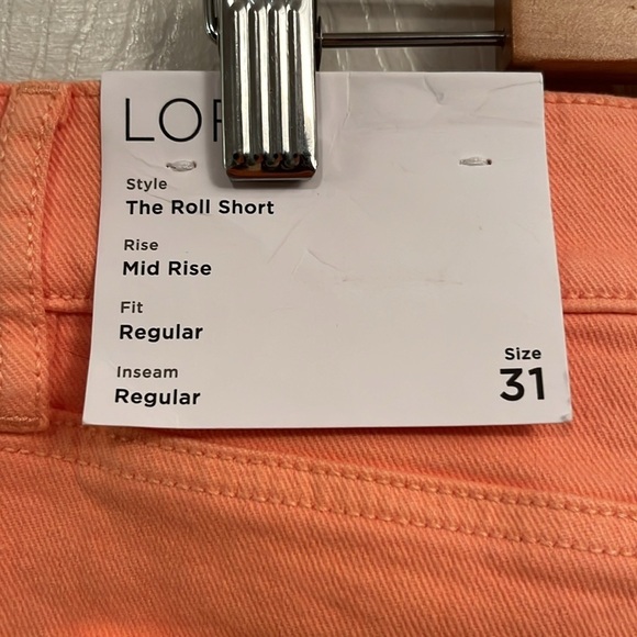 LOFT brand size 31 “The Roll Short” NWT - Picture 3 of 6